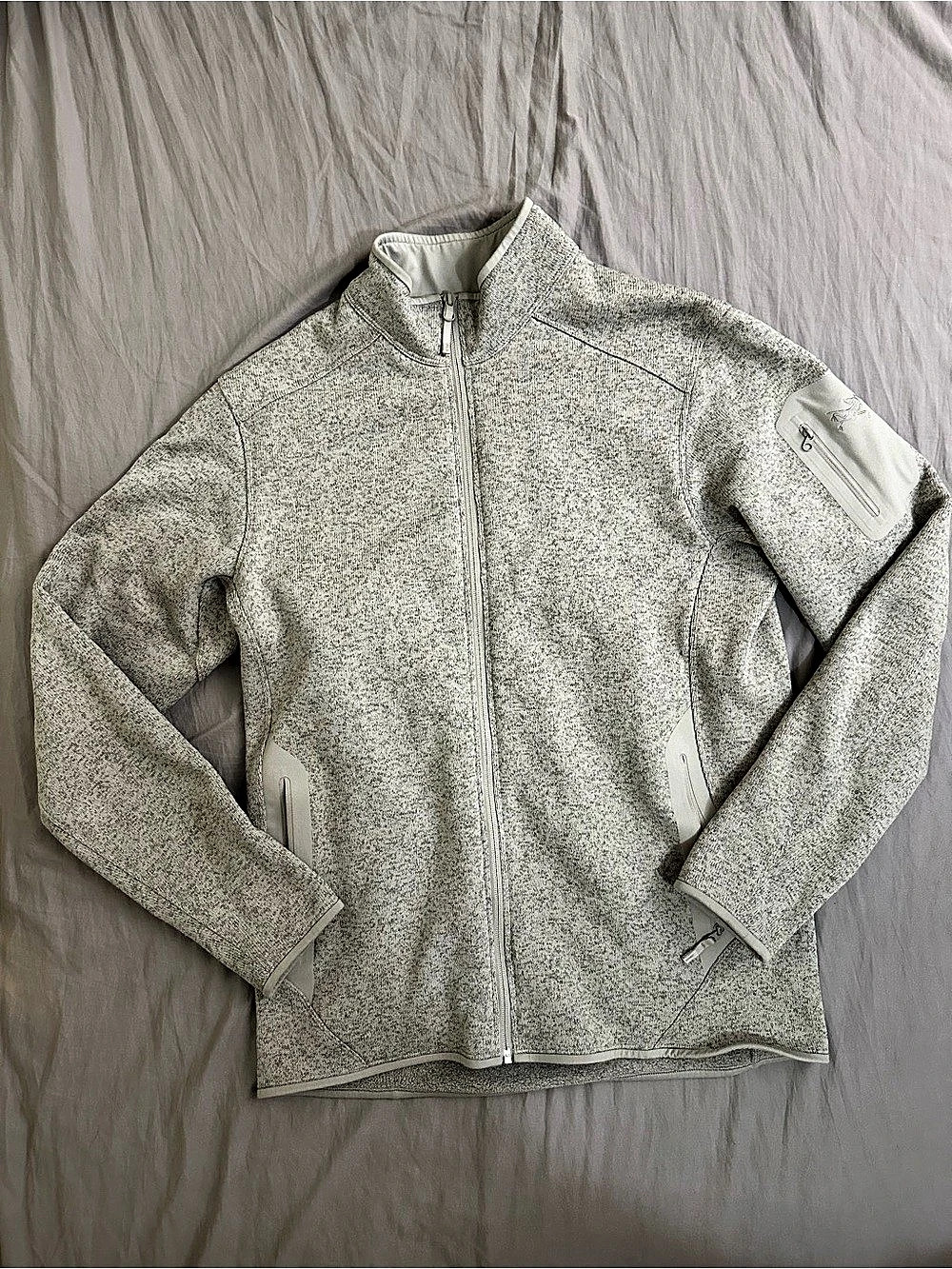 Authentic Arc'teryx Covert Cardigan Full-Zip Fleece - Beige